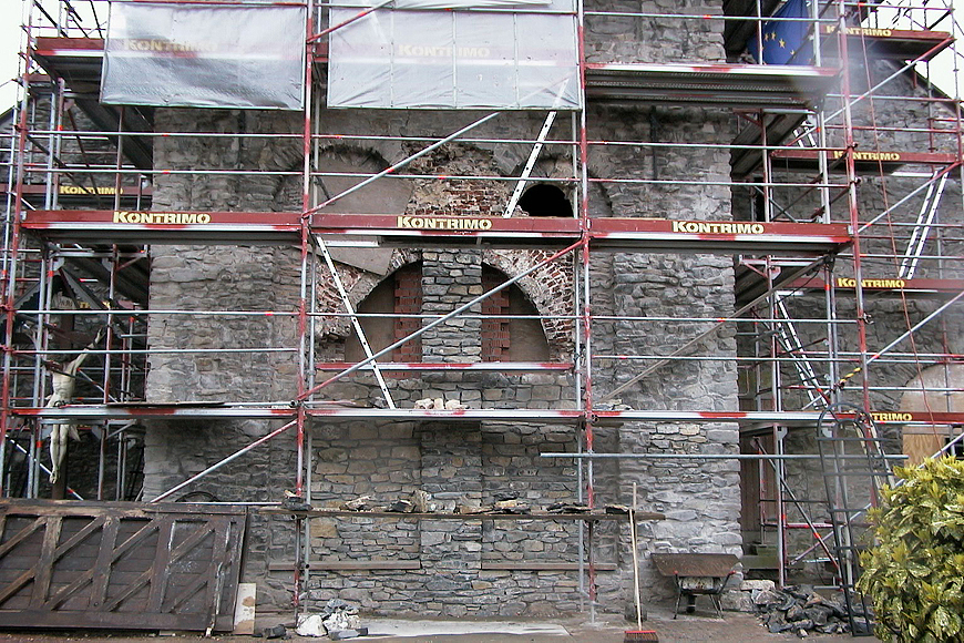 Restoration east choir outside